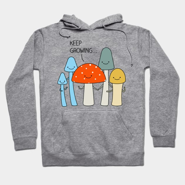 Growing mushrooms Hoodie by milkyprint